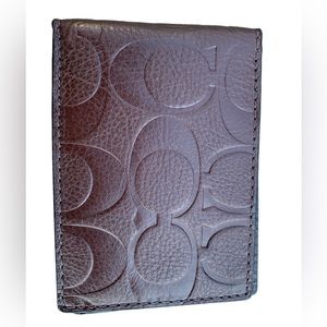 💯 Coach! Signature crossgrain leather Credit card